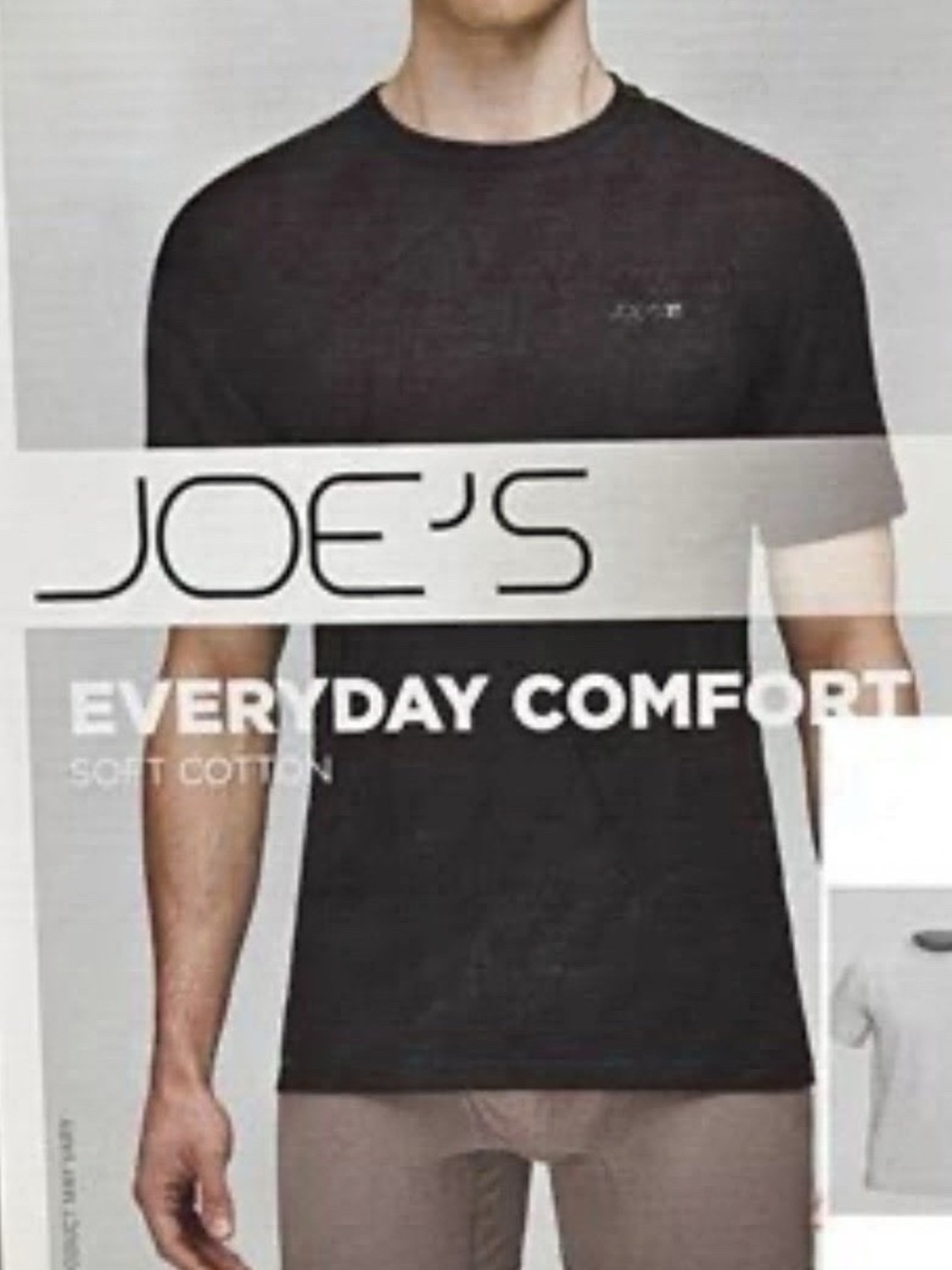 2 Joe's Jeans Men's Everyday Comfort Crewneck T-Shirts - Black and White